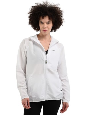 Sportive Brezza Unisex Beyaz Günlük Stil Yağmurluk 24YUTL21D13-BYZ