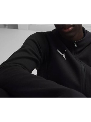 Puma Teamfinal Casuals Hooded Erkek Futbol Ceketi 65852803 Siyah