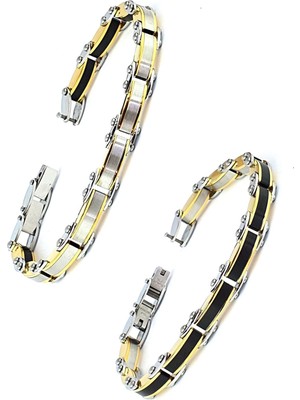 Ose Shop Çift Taraflı Kullanılabilir 316L Çelik Erkek Bileklik