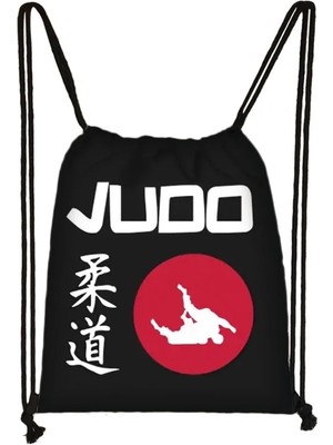 Yuying Shop SKDRD10 Tarzı Serin Dövüş Tekvando Judo Seviyorum Ipli Çanta Erkek Kız Moda Saklama Torbaları Genç Sırt Çantası Adam Seyahat Sırt Çantası (Yurt Dışından)