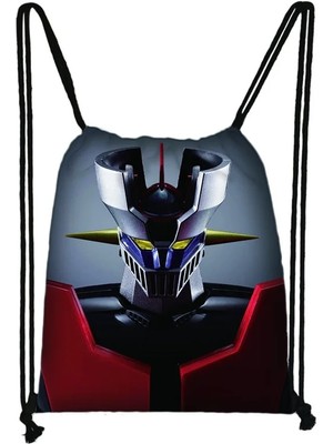 Yuying Shop No.17 Tarzı Yeni Anime Mazinger Z Ipli Çanta Erkek Kız Saklama Torbaları Genç Kadın Erkek Rahat Sırt Çantası Sırt Çantası Seyahat Çantaları (Yurt Dışından)