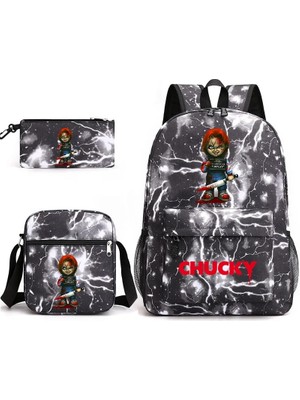 Yuying Shop No.14 Tarzı Ld's Play Chucky Gizli Sakli Konusmalar Çocuklar Sırt Çantası Öğrenci Erkek Kız Okul Çantaları Omuzdan Askili Çanta Seti Günlük Sırt Çantaları Mochilas (Yurt Dışından)