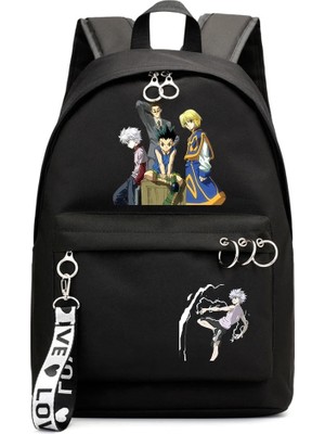 Yuying Shop No.21 Stili Anime Hunter Hunter Sırt Çantası Erkek Kız Okul Çantası Packsack Zip Sırt Çantası Omuzlar Moda Laptop Çantası Genç Öğrenci Sırt Çantası Hediye (Yurt Dışından)