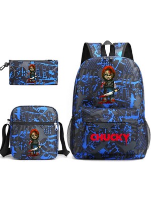 Yuying Shop No.9 Stili Ld's Play Chucky Gizli Sakli Konusmalar Çocuklar Sırt Çantası Öğrenci Erkek Kız Okul Çantaları Omuzdan Askili Çanta Seti Günlük Sırt Çantaları Mochilas (Yurt Dışından)