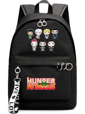 Yuying Shop No.14 Tarzı Anime Hunter Hunter Sırt Çantası Erkek Kız Okul Çantası Packsack Zip Sırt Çantası Omuzlar Moda Laptop Çantası Genç Öğrenci Sırt Çantası Hediye (Yurt Dışından)