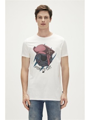 Bad Bear PIRATE T-SHIRT Beyaz Erkek T-Shirt 23.01.07.021-C04