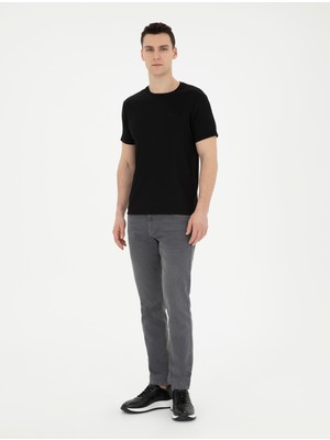 Pierre Cardin Erkek Gri Slim Fit Jean Pantolon 50288137-Vr024