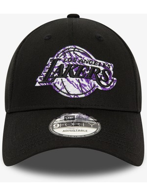 New Era Los Angeles Lakers Siyah Şapka.-