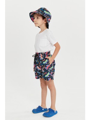 Benitto Kids Benittokids Erkek Çocuk Desenli Deniz Şortu 7012