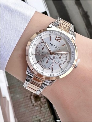 Ferrucci  Kadın Metal Kordon Kol Saatİ