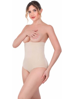 Dikişsiz Alttan Çıtçıtlı Slip Korse 2080