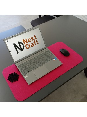 Next Craft Çalışma Masası Düzenleyici Keçe Bilgisayar Mouse Pedi Masa Üstü Düzenleyici Mat 70X32 cm