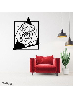 Valor Makina Tasarım Geometrik Gül Duvar Süsü