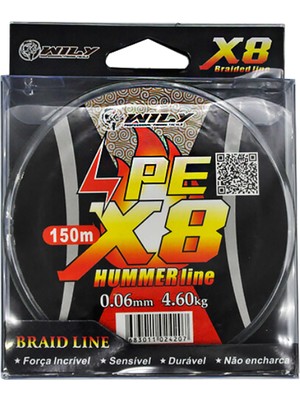 Wıly Hummer 8x Pe Yeşil Ip Misina 150 Metre 150 M - 0.06 mm