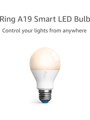 Ring Amazon Ring A19 Smart LED Ampul, Beyaz