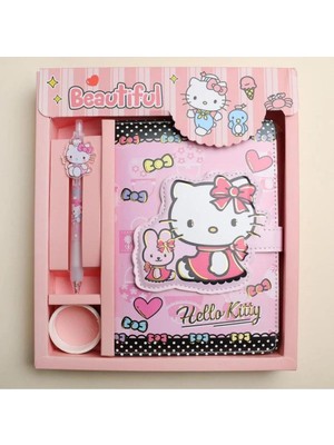 Hediye Vakti Sanrio Hello Kitty Defter- Kalem Bant Set-1
