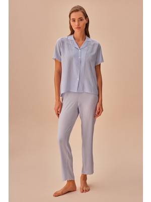 Suwen Stripe Maskülen Pijama Takımı