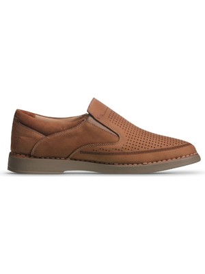 M.P. Erkek Slip-On Bej Klasik Ayakkabı