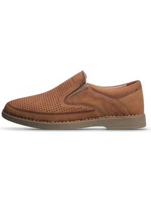 M.P. Erkek Slip-On Bej Klasik Ayakkabı