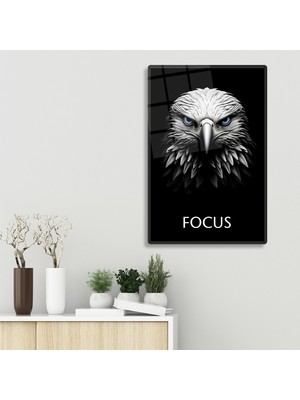 Decorita Cam Tablo | Motivasyon Serisi | Eagle - Focus | 40CM x 60CM