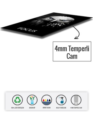 Decorita Cam Tablo | Motivasyon Serisi | Eagle - Focus | 40CM x 60CM