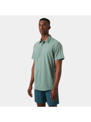 Helly Hansen Tofino Solen Short Sleeve Shirt Erkek Kısa Kollu Gömlek 63204-489 Yeşil