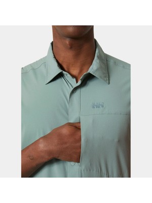 Helly Hansen Tofino Solen Short Sleeve Shirt Erkek Kısa Kollu Gömlek 63204-489 Yeşil