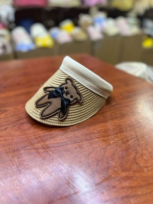 mercantoptan Coçuk Hasır Vizor Güneş Koruyucu Şapkası