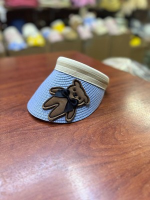 mercantoptan Coçuk Hasır Vizor Güneş Koruyucu Şapkası