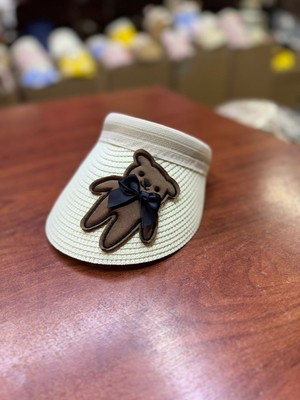 mercantoptan Coçuk Hasır Vizor Güneş Koruyucu Şapkası