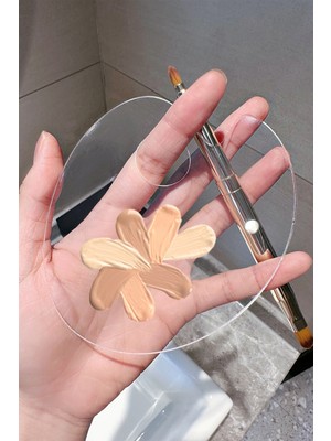 Bahels Beauty Makyaj Organizeri Şeffaf Fondöten Paleti Profesyonel Kullanım İçin Tasarlandı