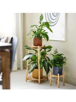 IKEA Daksjus Çiçeklik, Bambu, 60 cm Saksılık-Bitki Standı