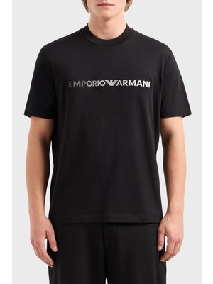 Emporio Armani Bisiklet Yaka Pamuk Regular Fit T Shirt Erkek T Shirt 3D1TG3 1jpzz 0057