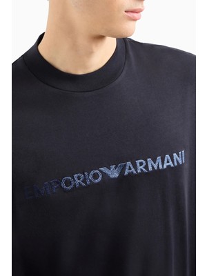 Emporio Armani Bisiklet Yaka Pamuk Regular Fit T Shirt Erkek T Shirt 3D1TG3 1jpzz 09R2