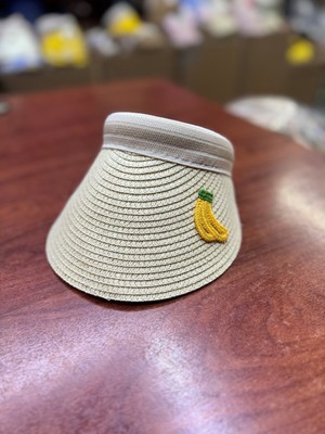 mercantoptan Coçuk Hasır Vizor Güneş Koruyucu Şapkası