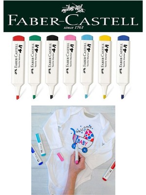 Faber-Castell Tekstil Kalemi 7'li Set