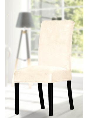 Uy Style Tekstil Uy Style Kadife Sandalye Kılıfı ,sandalye Örtüsü Lastikli , 1 Adet