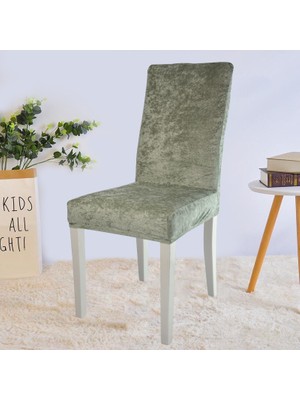 Uy Style Tekstil Uy Style Kadife Sandalye Kılıfı ,sandalye Örtüsü Lastikli , 1 Adet
