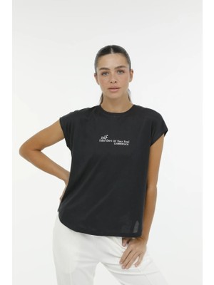 Lumberjack Wl Blaır 4fx Siyah Kadın Kısa Kol T-Shirt 11CT1092