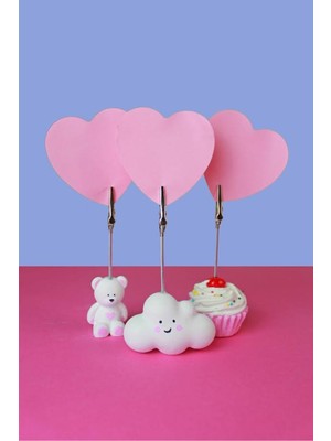 Mithbox Sevimli Fotoğraf Not Tutacağı Seti - Cupcake, Bulut ve Ayıcık