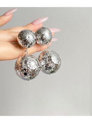 A Rose Jewelry Çelik Vintage Küpe