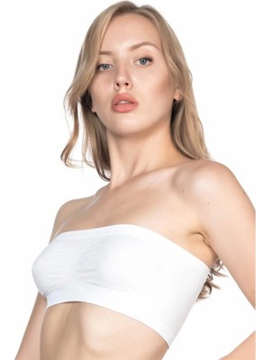 Beruflic Beyaz Emay 4002 Soft Straplez Büstiyer