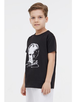 Lumberjack Ul 11ATA01 4fx Siyah Çocuk Kısa Kol T-Shirt