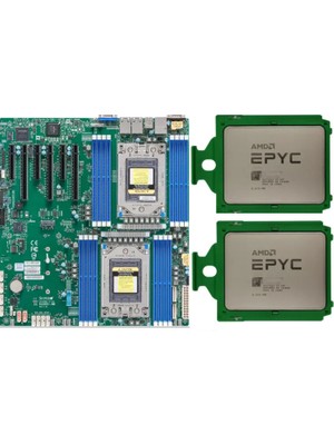 Secundo Çift Amd Epyc 7642 192 Çekirdek 256 GB 3200 Mhz Ecc Ram 2 Tb Nvme 1000W 80+Gold Psu