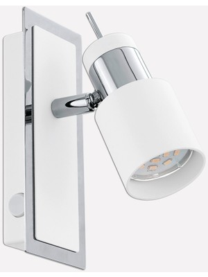 Eglo Davida 5 W Ledli GU10 Duy Yuvarlak Sıvaüstü Spot 1 Adet Beyaz