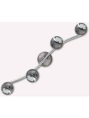 Eglo Bimeda 3 W Ledli GU10 Duy Yuvarlak Sıvaüstü Spot 4 Adet Füme