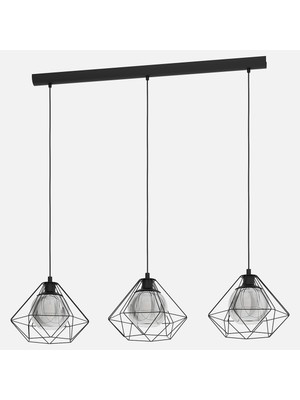 Eglo Vernham Modern 3'lü E27 Duy Metal Avize