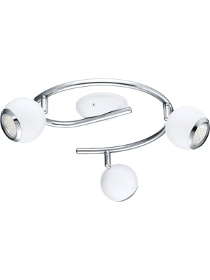 Eglo Bimade 2.5 W Ledli GU10 Duy Yuvarlak Sıvaüstü Spot 3 Adet Beyaz