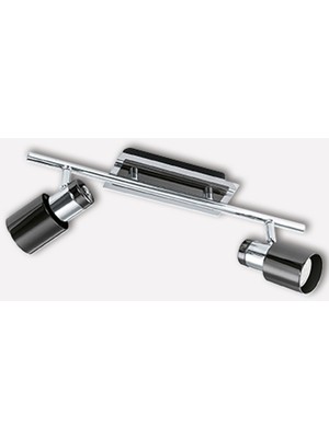 Eglo Davida 5 W Ledli GU10 Duy Yuvarlak Sıvaüstü Spot 2'li Krom