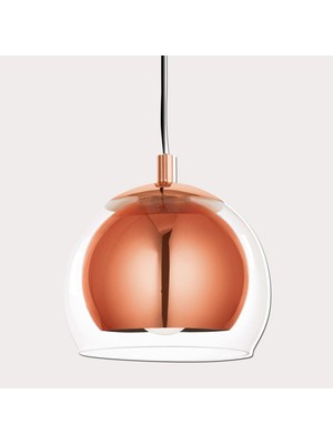 Eglo 94589 Rocamar Çelik Yuvarlak Tekli Modern Sarkıt Bakır